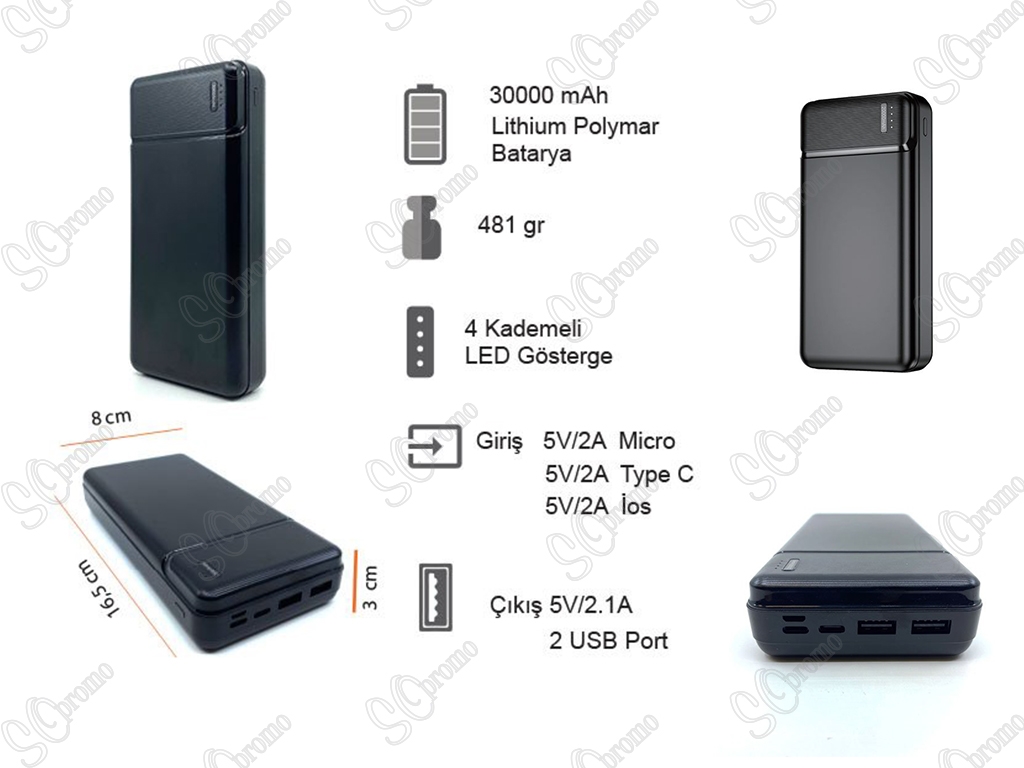 30000 mAh Powerbank