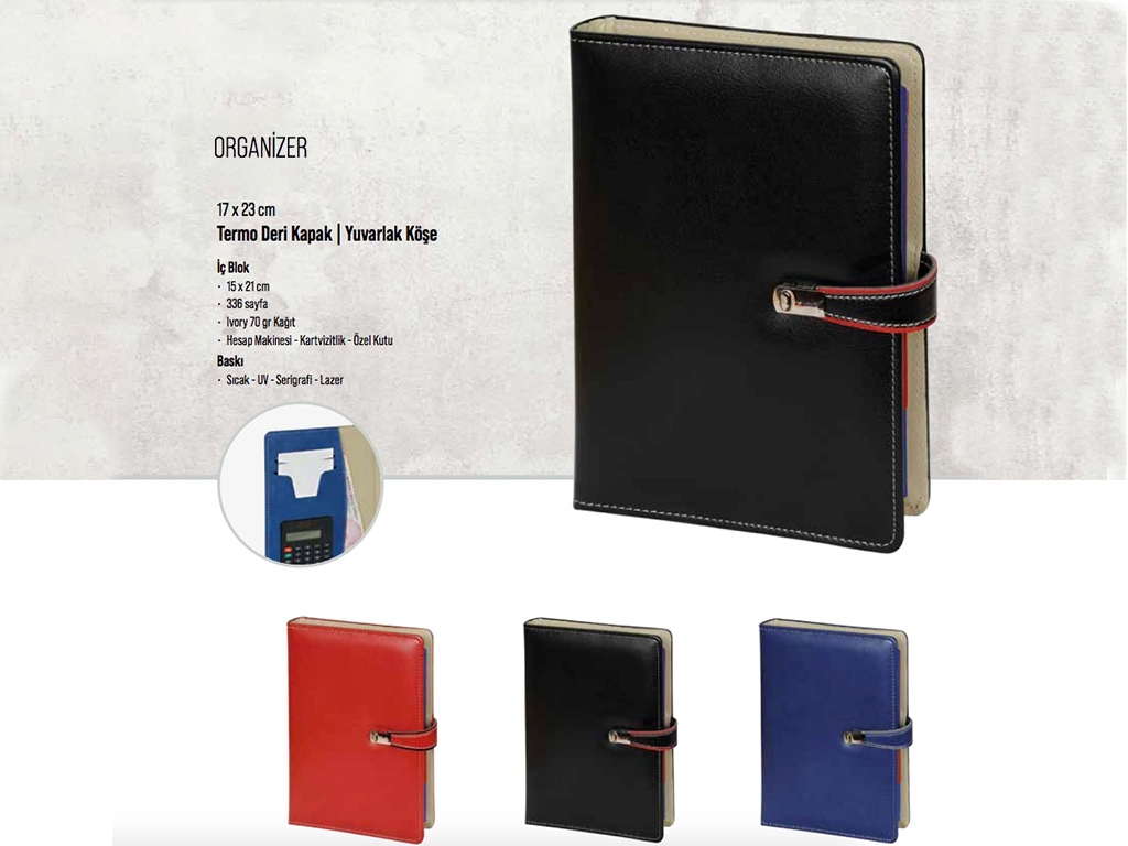 Hesap  Makinalı Organizer